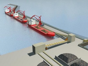 К причалу ООО «Порт Сочи Имеретинский» пришвартовалось очередное судно с грузами для олимпийского строительства