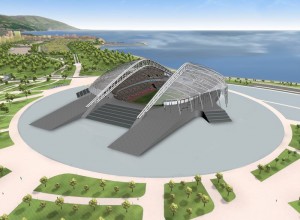 Купол Большой ледовой арены начинают монтировать в Сочи