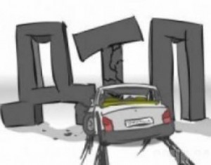 В результате ДТП автомобиль врезался в дерево