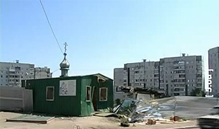 Автобус с шахтерами врезался в храм Автобус с шахтерами врезался в храм