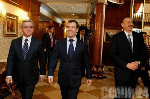 Президенты России, Армении и Азербайджана встретятся в Сочи Встреча президентов трех государств в марте 2011 года