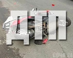 Мотоциклист госпитализирован с места ДТП в Адлере