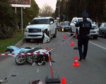 Дорожная авария с участием мопеда