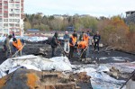 В пострадавшем от пожара доме ведутся восстановительные работы