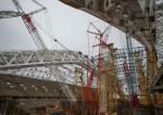 Строительство олимпийского стадиона «Фишт»