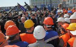 Встреча Козака и Лукина со строителями в Олимпийском парке