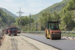 Дорожные работы на новой трассе возле Красной Поляны