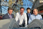 Путин и Кэмерон осмотрели олимпийские объекты в Сочи